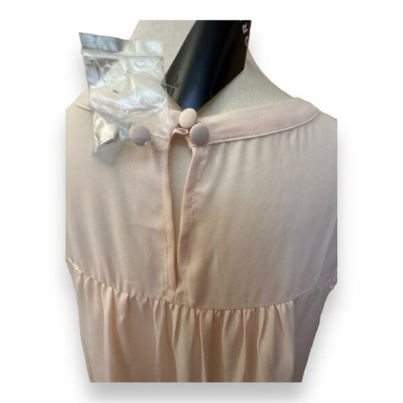 🆕 NWT Women’s torrid 2 Pearl Blush Pink Georgette Cage Front Tank 18 20 2XL XXL - Picture 11 of 13